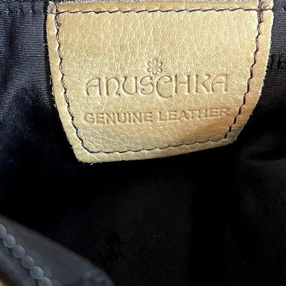 ANUSCHKA  GENUINE  LEATHER  HAND PAINTED‎ HOBO BAG - Picture 9 of 13